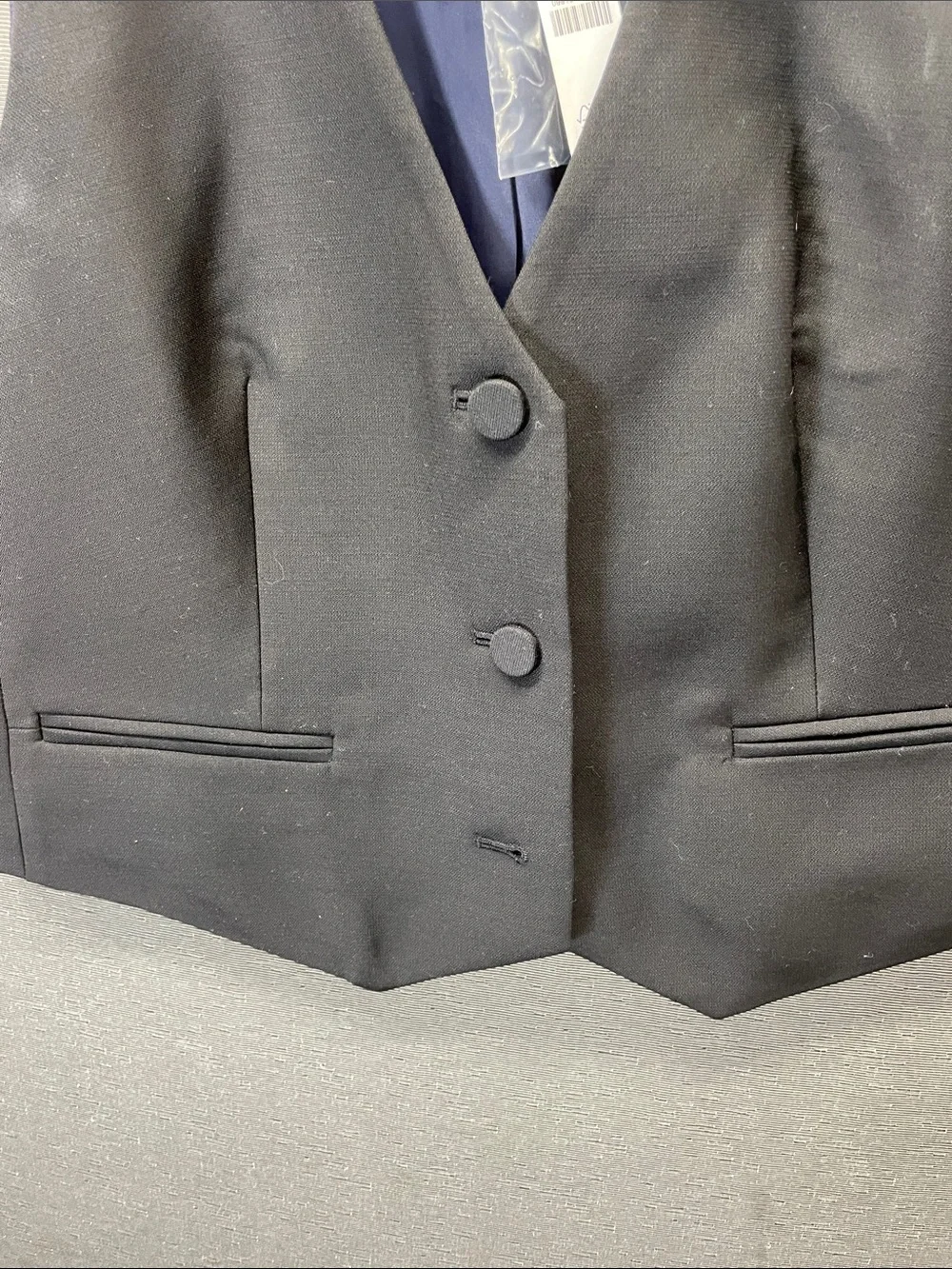 J. Crew collection Tollegno 1900 made in Italy wool Black Tailored Vest